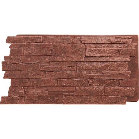 Ekena Millwork Acadia Ledge Stacked Stone, StoneWall Faux Stone Siding Panel PNU24X48ALSV